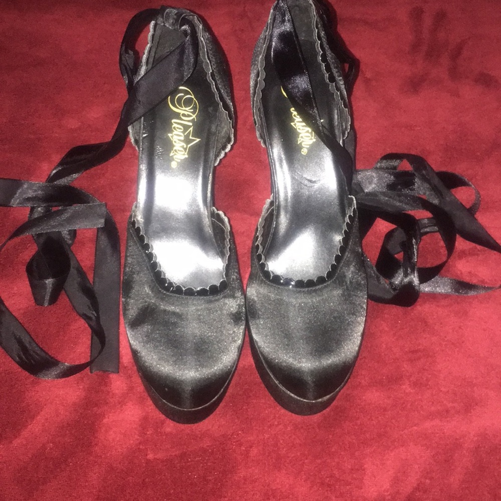 Pleaser black heels